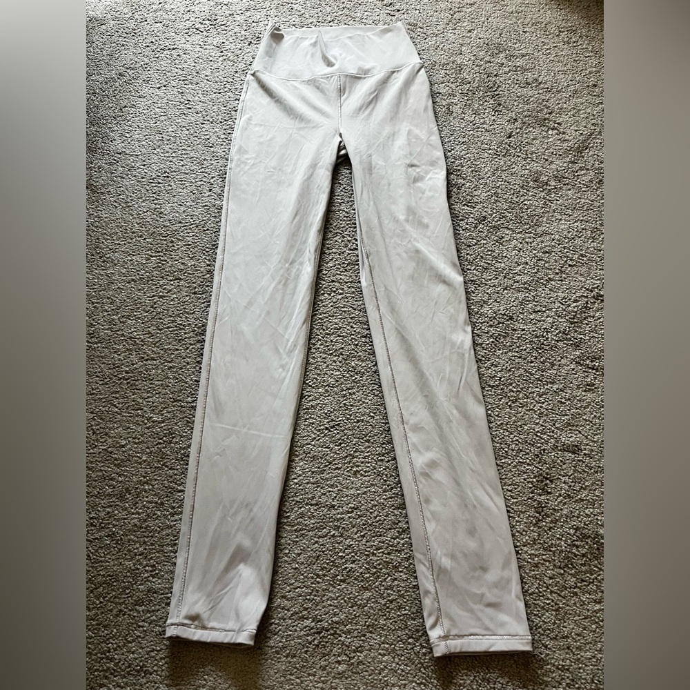 Zara Nude Tan Leggings size Small High Rise Full Length